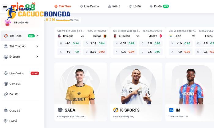 Tic88 là nhà cái uy tín cung cấp các kèo cược bóng đá trẻ tuổi 